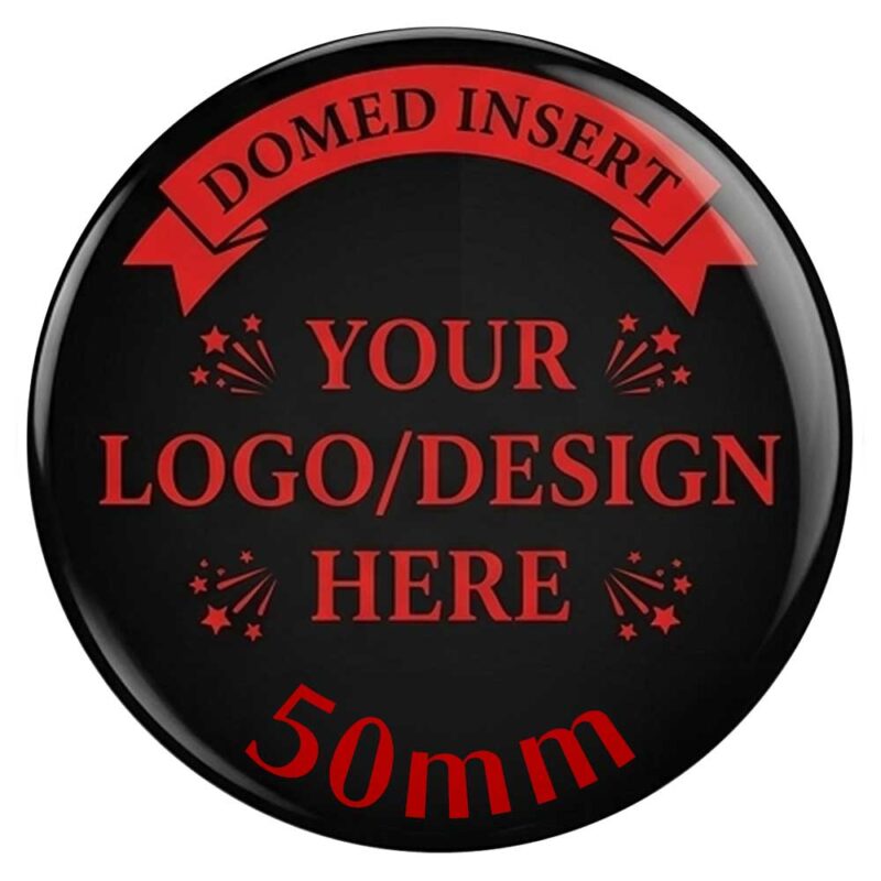 50mm custom printed domed gel inserts